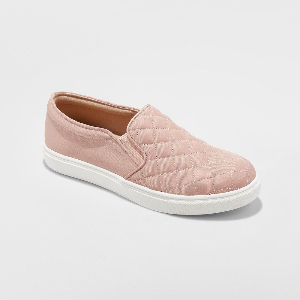 Women's Reese Quilted Sneakers - A New Day Blush 9.5 | Target
