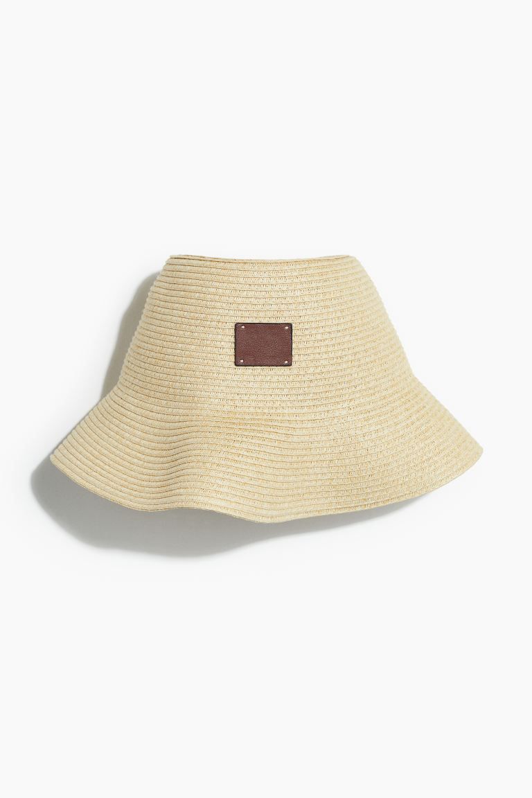 Straw Bucket Hat - Light beige - Ladies | H&M US | H&M (US + CA)