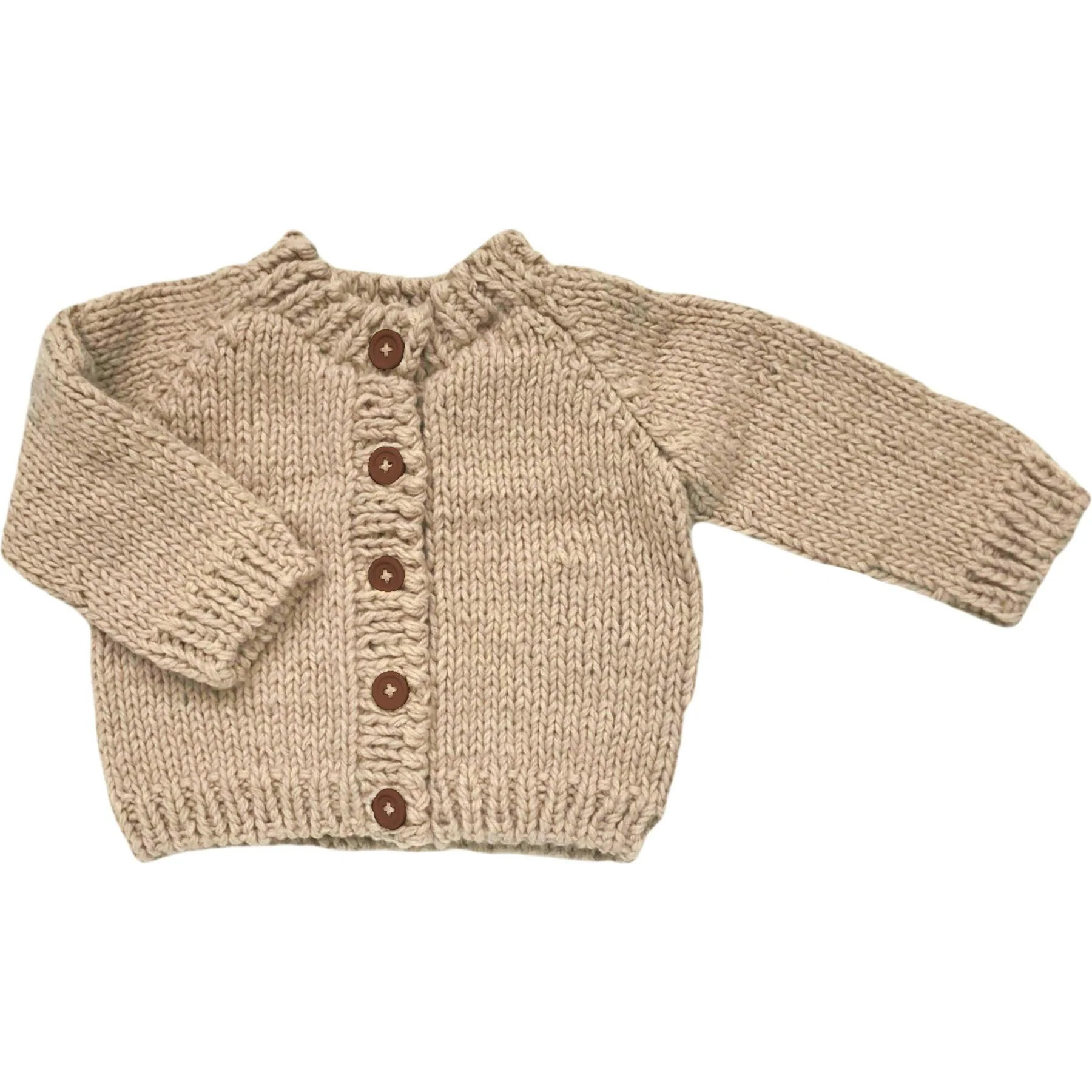 Classic Cardigan - Latte | Maisonette