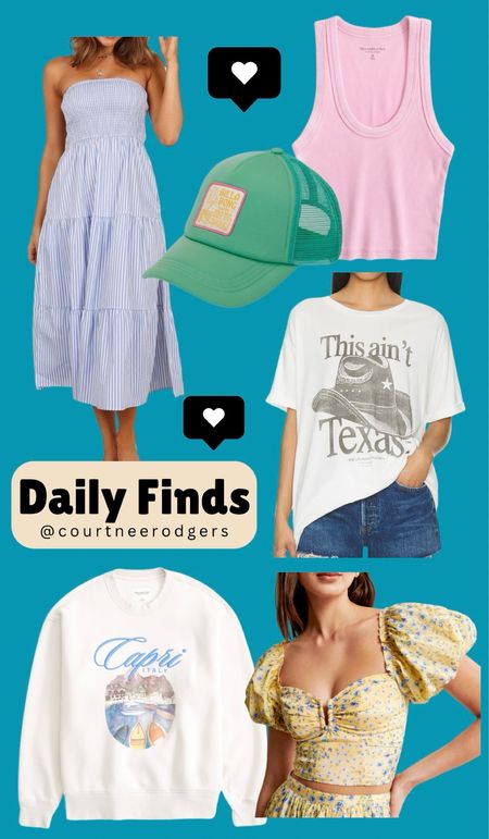 Daily Finds 🩷 The Abercrombie items are an extra 15% off with code: JENREED

New Arrivals, Summer Fashion, Tops, Abercrombie 

#LTKFindsUnder100 #LTKSeasonal #LTKStyleTip