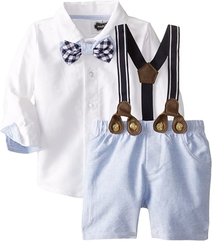 Mud Pie Baby Boys' Suspender Short Set | Amazon (US)