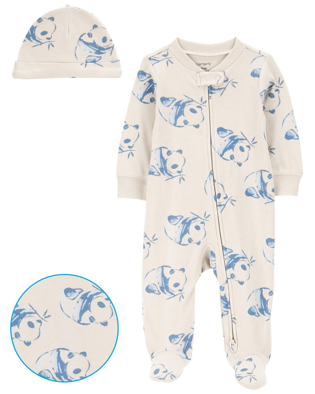 White Baby Panda 2-Piece Sleep & Play and Cap Set | carters.com | Carter's