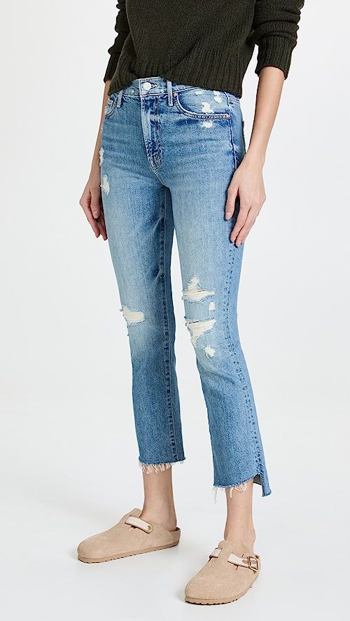 MOTHER The Insider Crop Step Fray Jeans | SHOPBOP | Shopbop