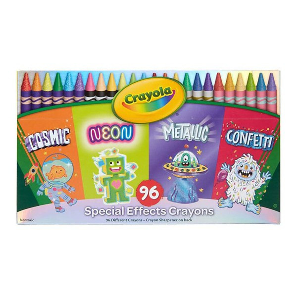 Crayola Confetti, Metallic, Neon and Cosmic Crayon Set 96ct | Scheels