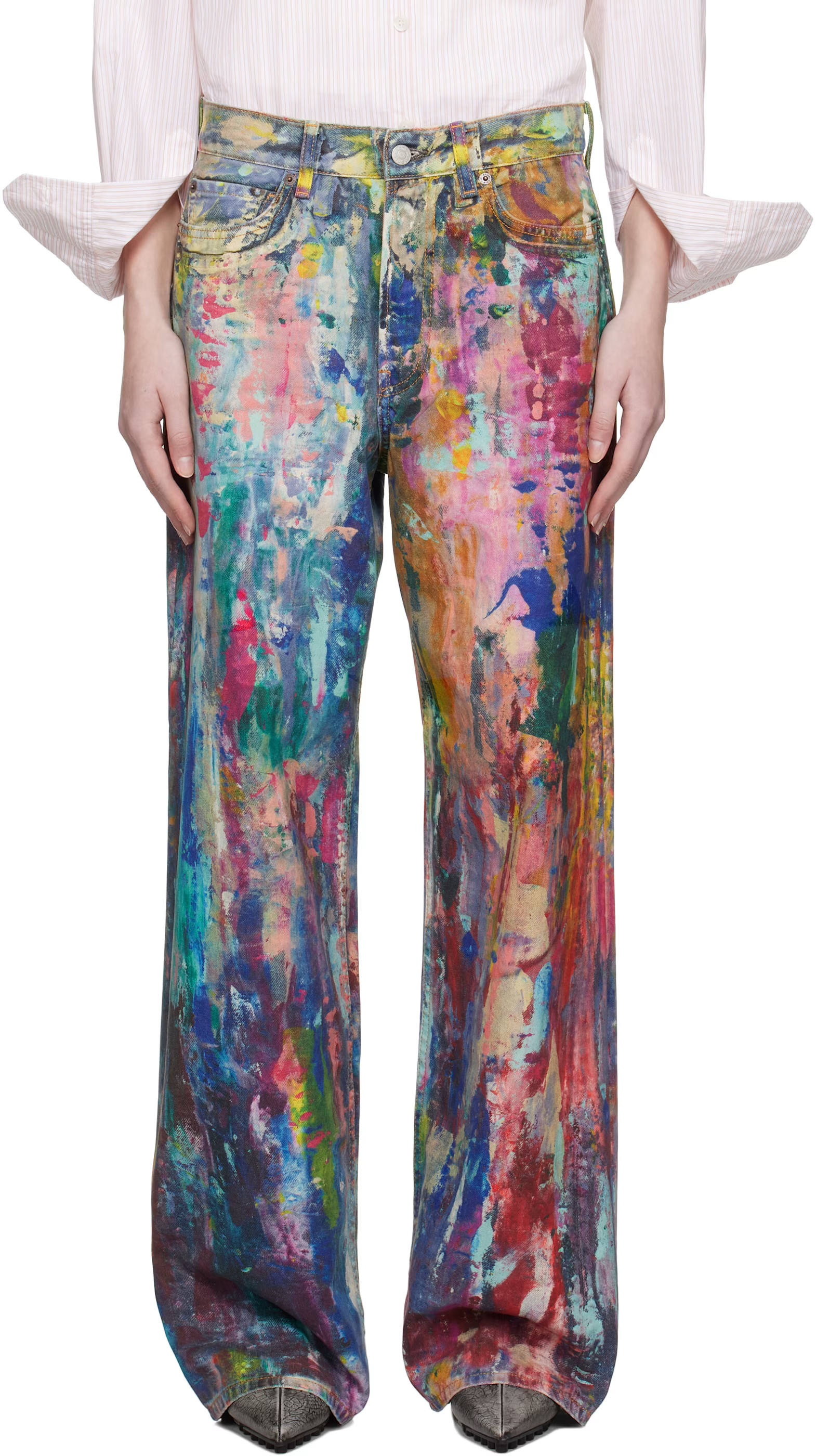 Multicolor Baggy Fit Jeans | SSENSE