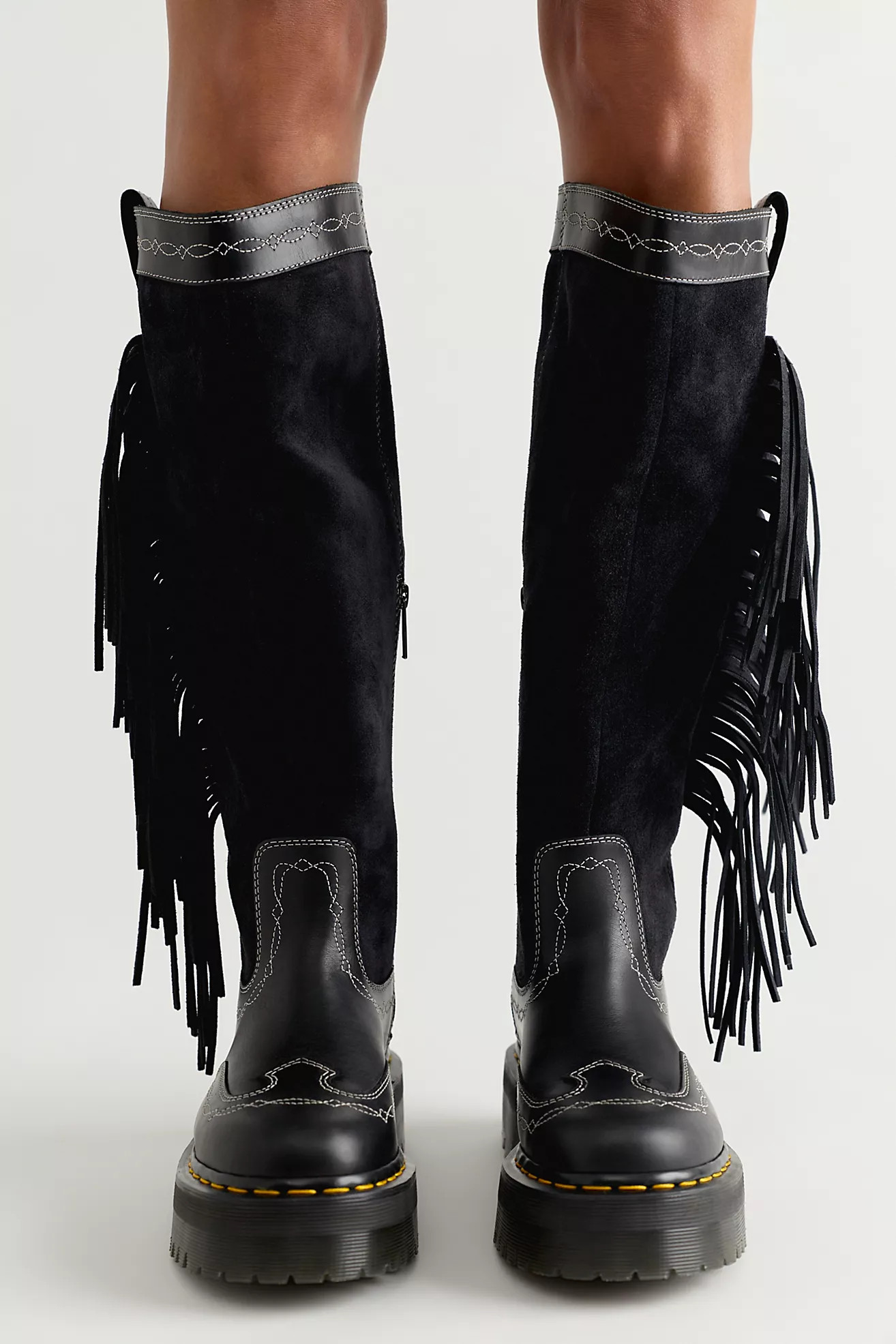Dr. Martens Fusion Fringe Hi Boots | Free People (Global - UK&FR Excluded)