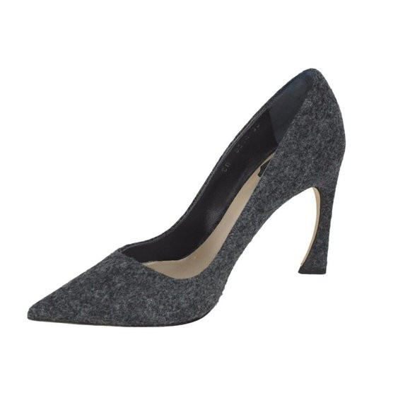CHRISTIAN DIOR Gray Fabric Songe Point Toe Pumps - US 6, IT 36 | Poshmark