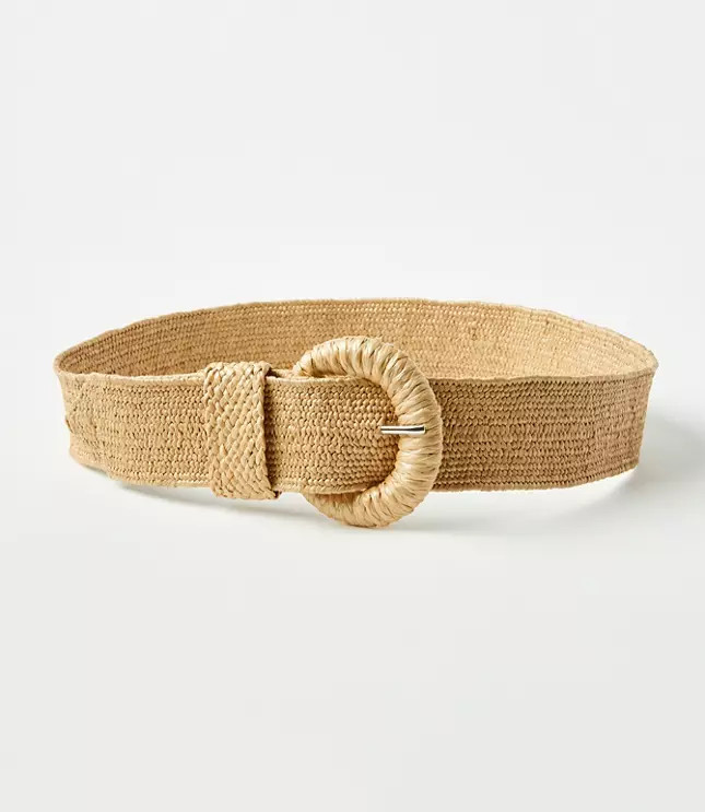 Raffia Stretch Belt | LOFT