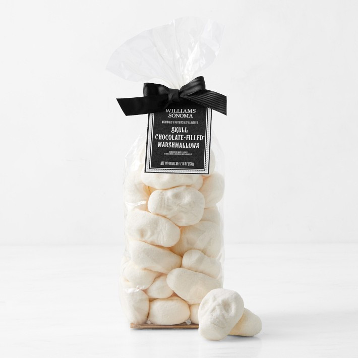 White Skull Marshmallows with Chocolate Filling | Williams-Sonoma