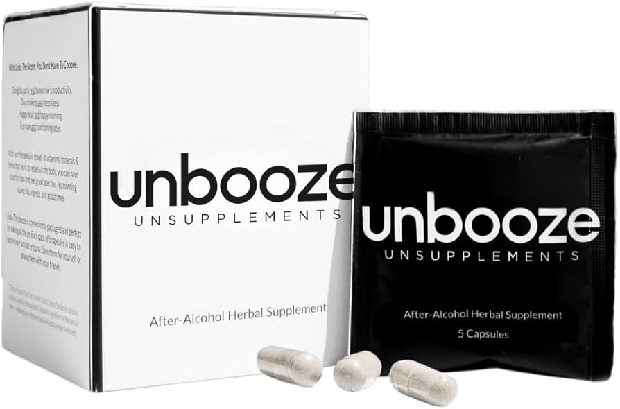 Unbooze - Post-Party Capsules - Feel Better After Drinking - Supplement with Vitamins, Herbs, Min... | Amazon (US)