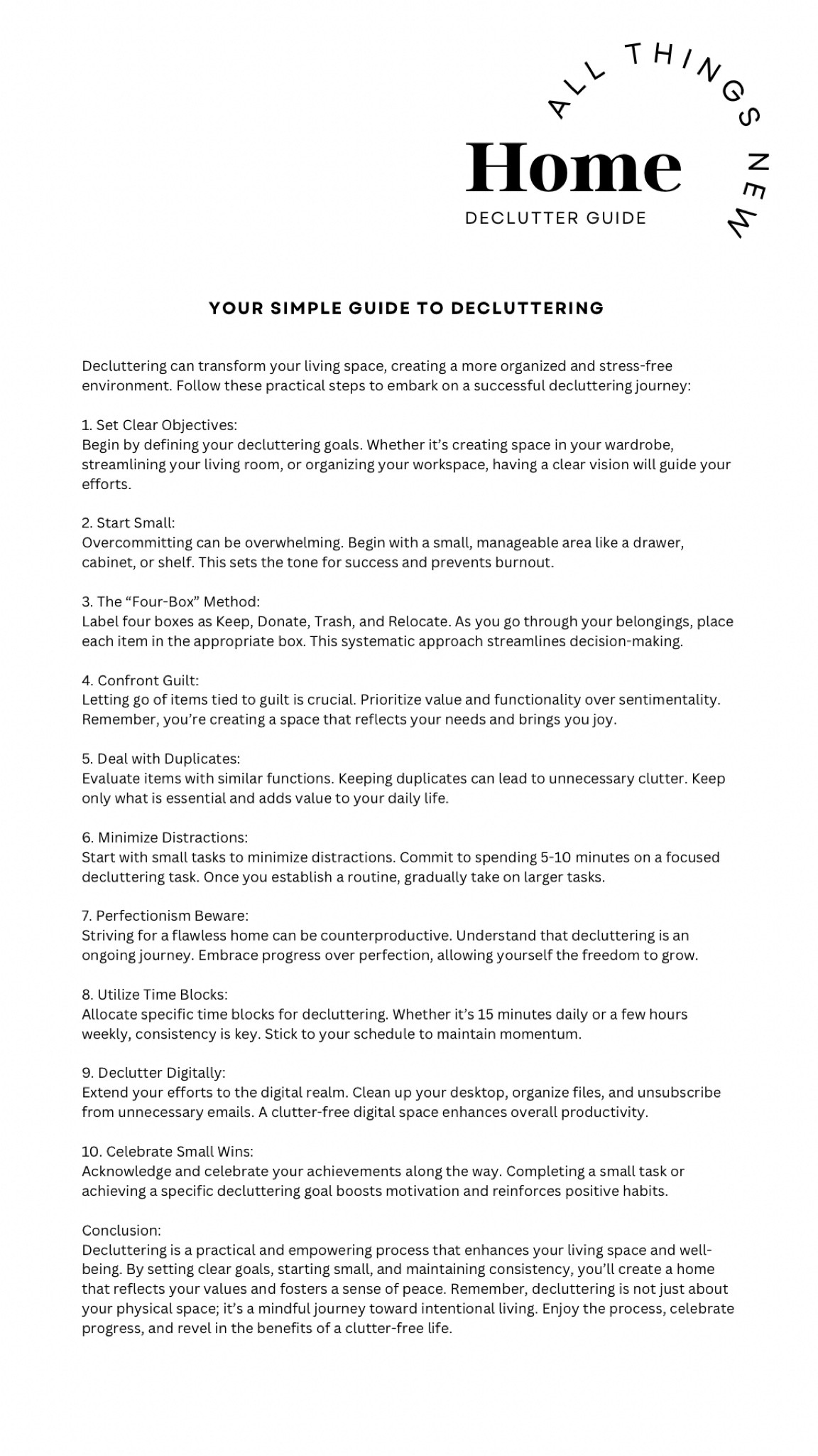 Delcuttering made simple

#LTKhome