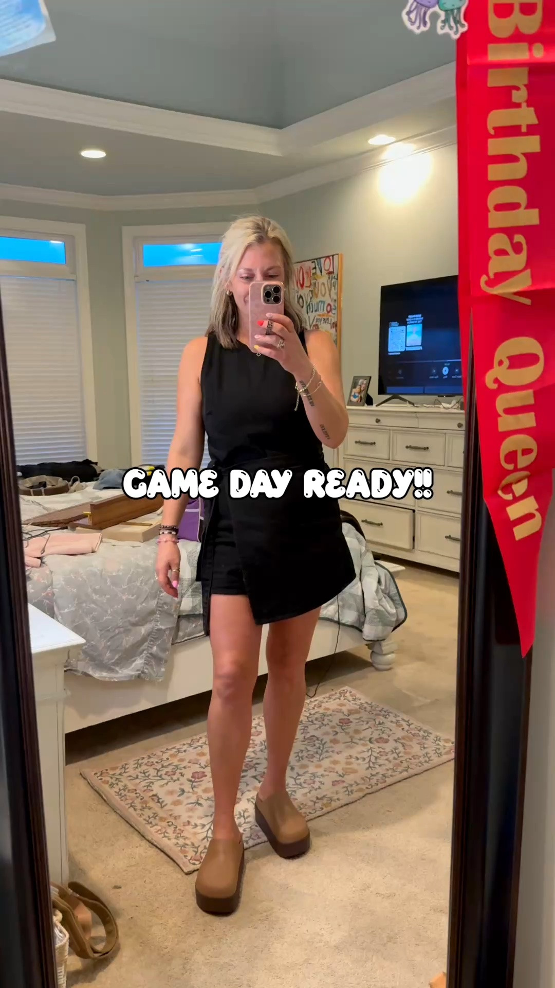 Game day outfit! Denim skort. Denim romper. Game day ready! “Roll Tide and War Eagle”

#LTKootd #LTKmomlife #LTKOver40