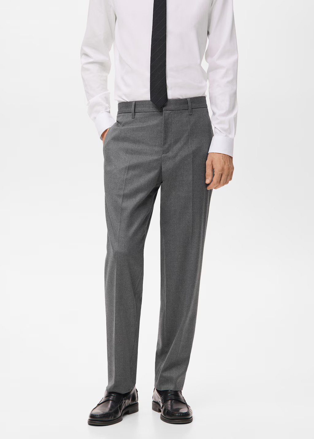 Gerade, fließende Hose | Mango EU