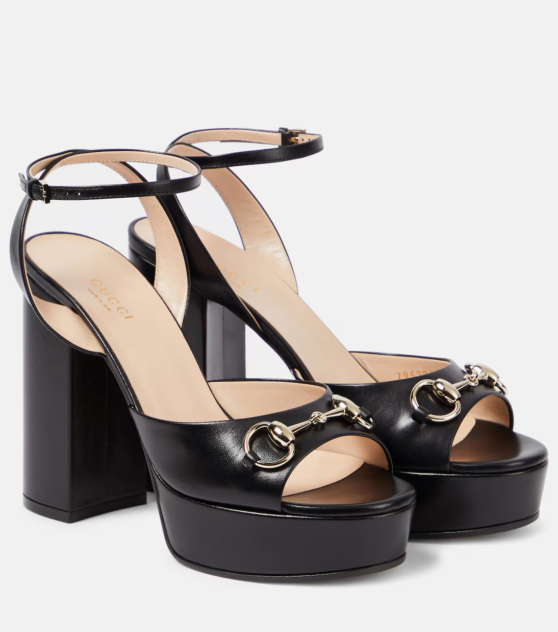 Lady Horsebit leather platform sandals | Mytheresa (US/CA)