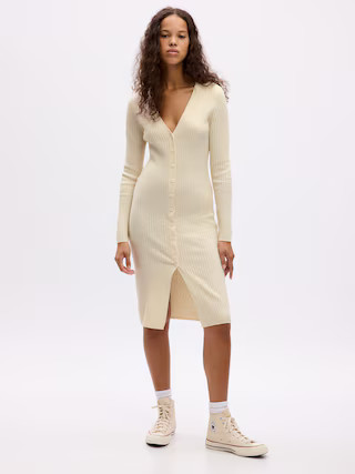 CashSoft Rib Midi Sweater Dress | Gap (US)