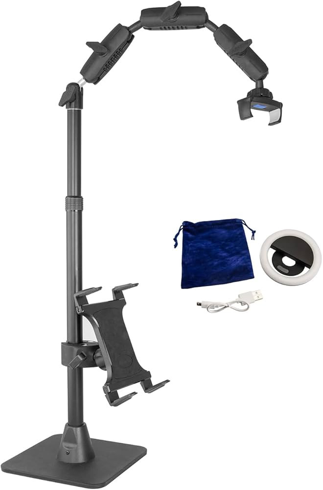 ARKON Mounts Phone Holder Full Kit - Adjustable Overhead Arm Cell Phone Table Top Stand and Table... | Amazon (US)