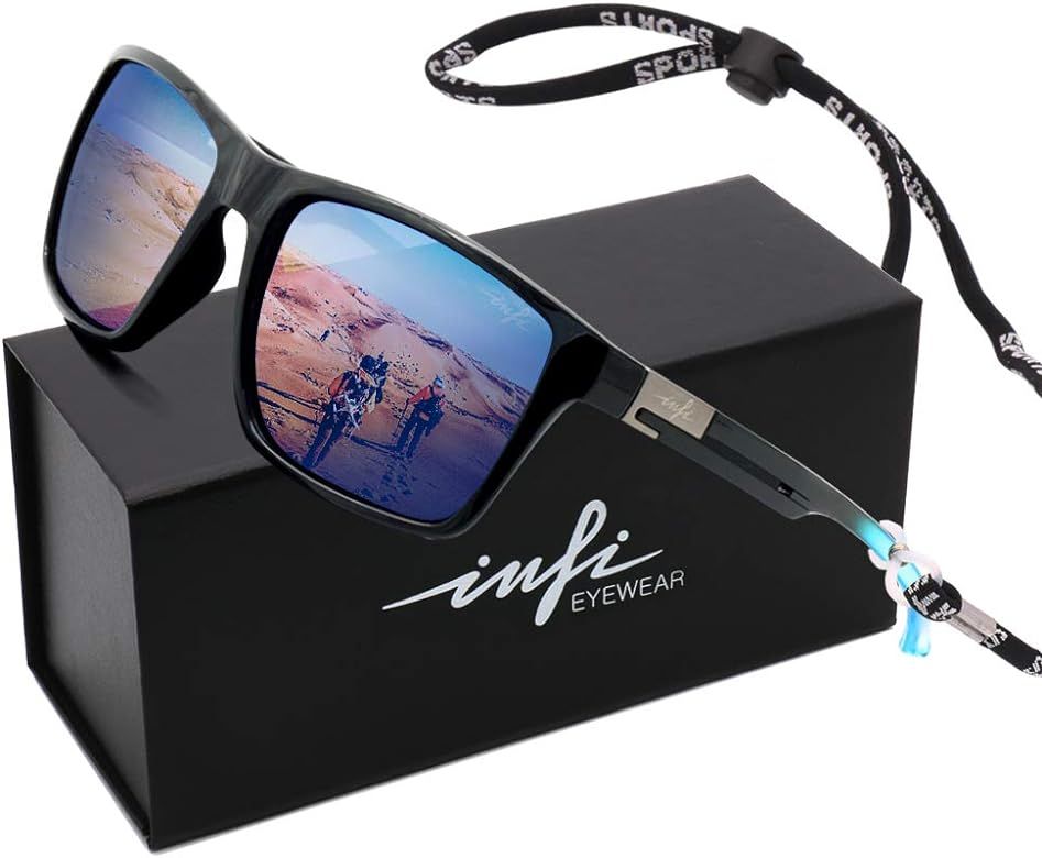 INFI Fishing Polarized Sunglasses for Men Driving Running Golf Sports Glasses Square UV Protection D | Amazon (US)