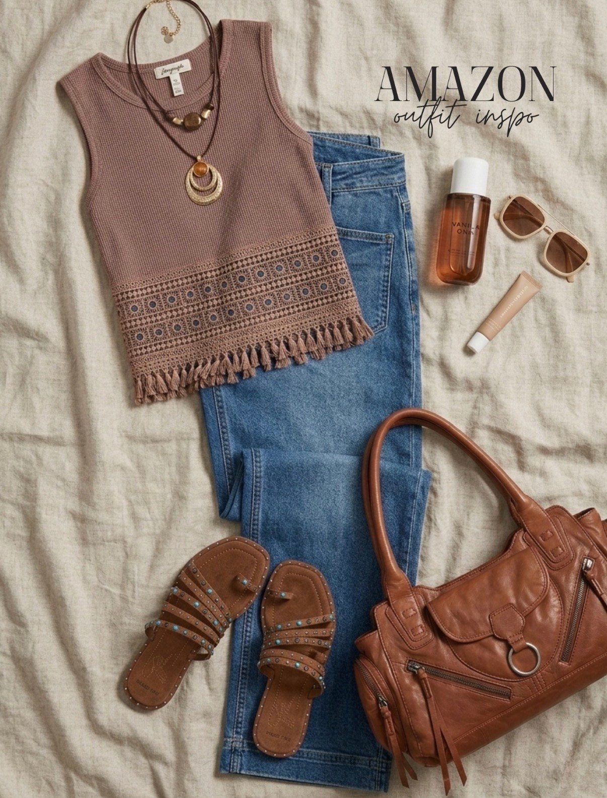 🤍 Boho summer outfit inspo from freaking Amazon 😍🙌🏼 paired with some Free People accessories to tie it all together.

#LTKootd #LTKgrwm #LTKmomlife