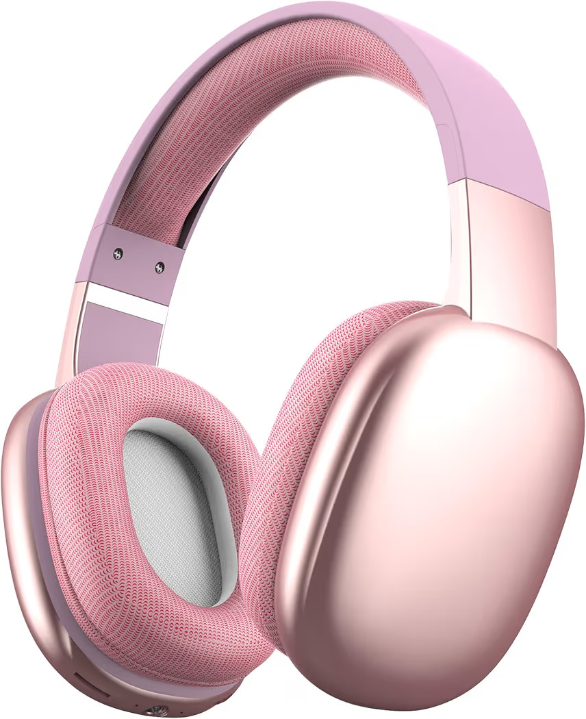 Gabba Goods Wireless Over Ear Bluetooth Headphones Wireless Headset Bluetooth Wired, Pink | Amazon (US)