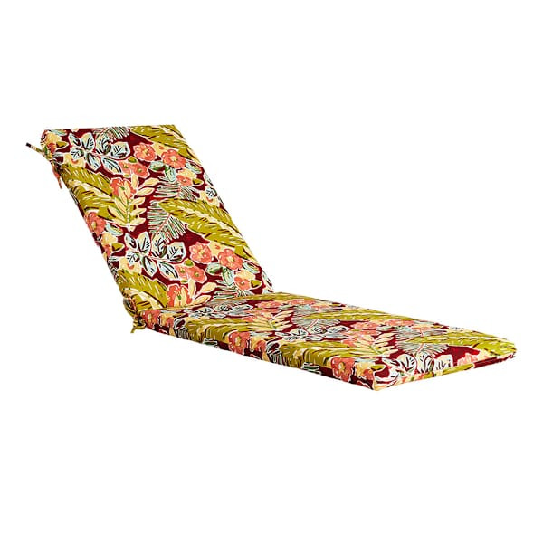 Tropical Cherry Chaise Basic Outdoor Cushion | At Home