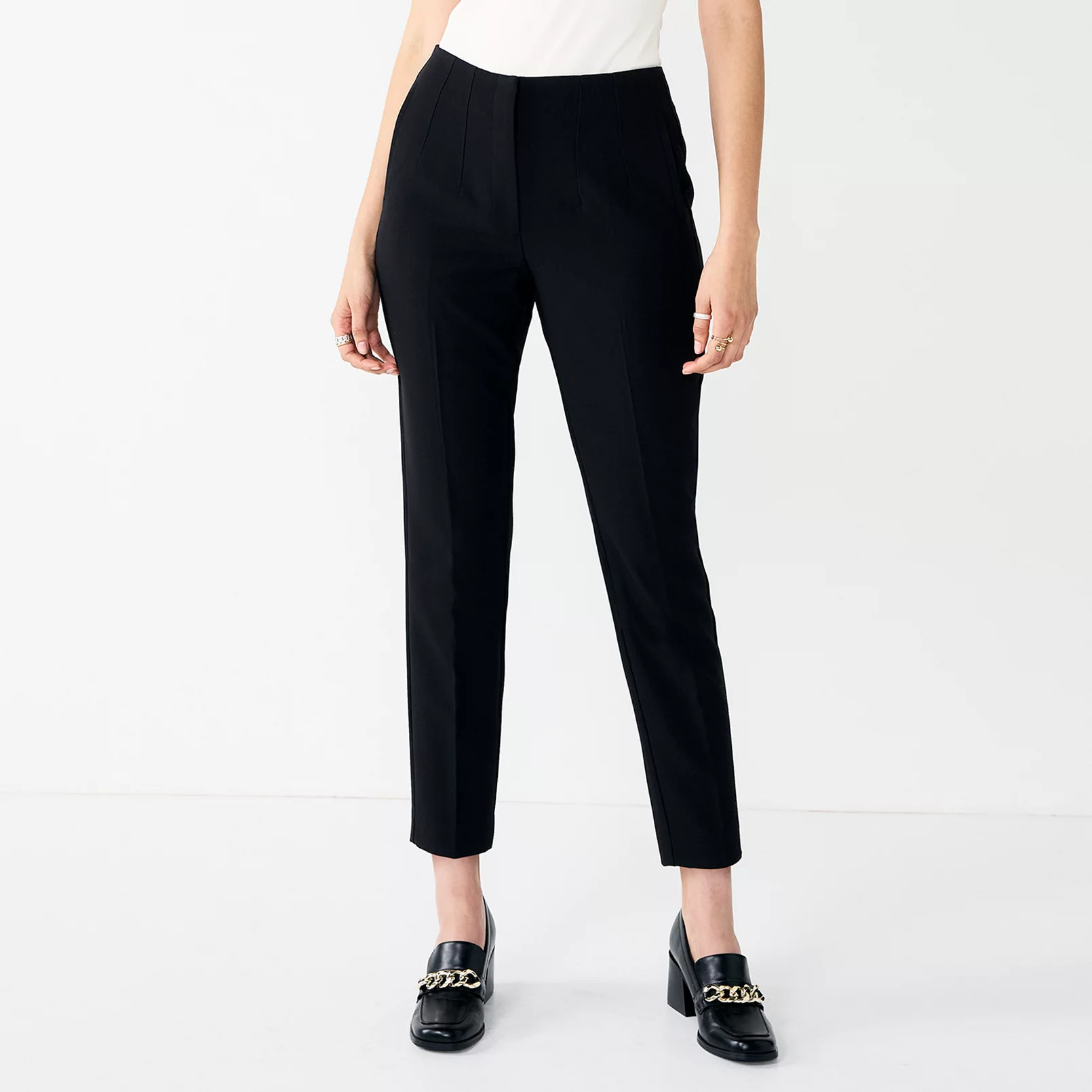 Women's Nine West High Rise Tapered Pants | Kohl's