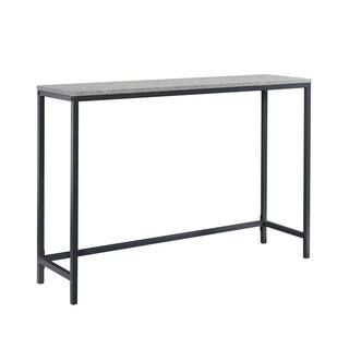North Avenue 42 in. Gray Rectangle Concrete Console Table | The Home Depot