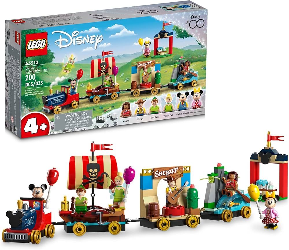LEGO Disney 100th Anniversary Celebration Train Building Toy, 43212, Imaginative Play, Fun Birthd... | Amazon (US)