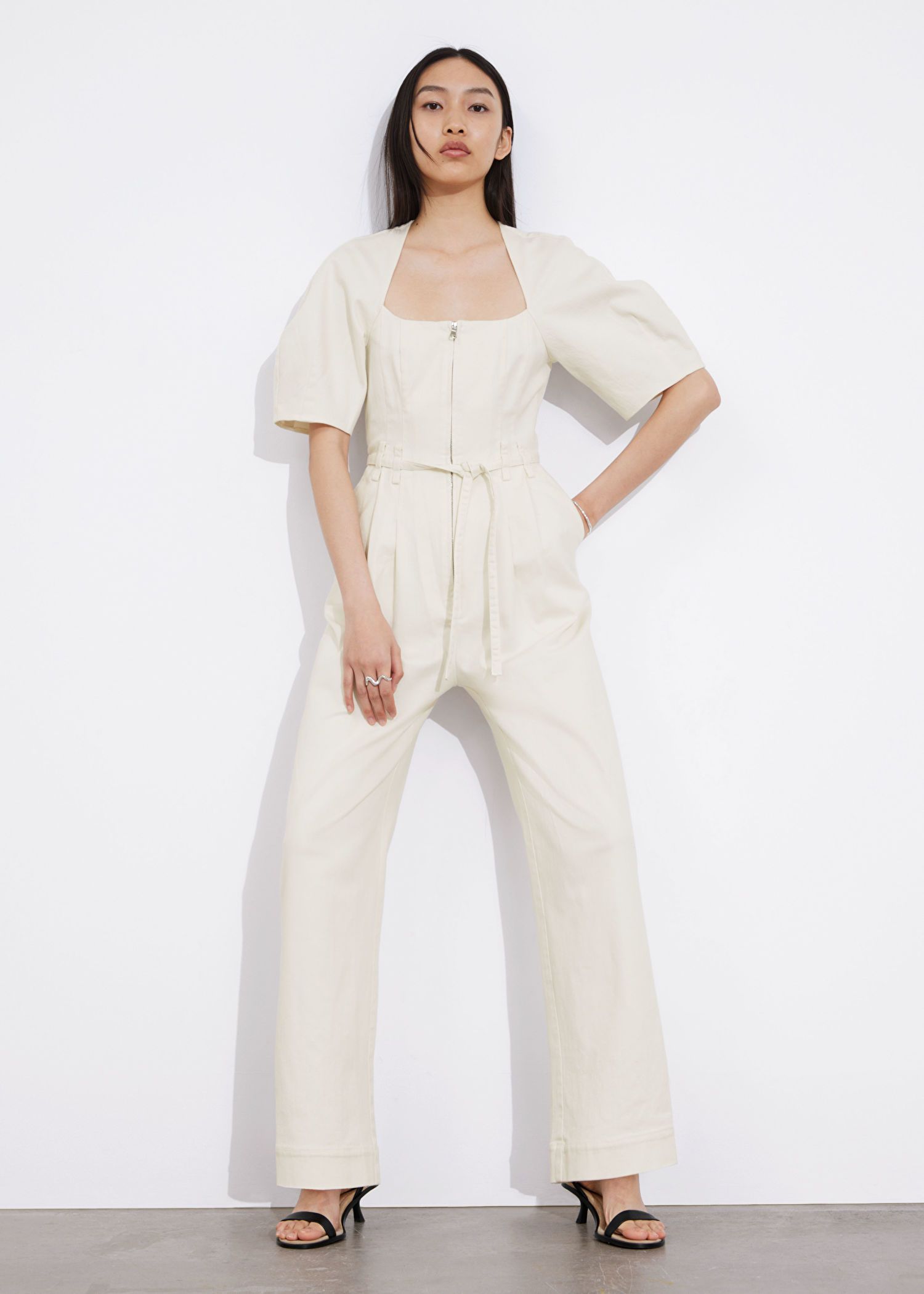 Belted Zip-Front Jumpsuit | & Other Stories US