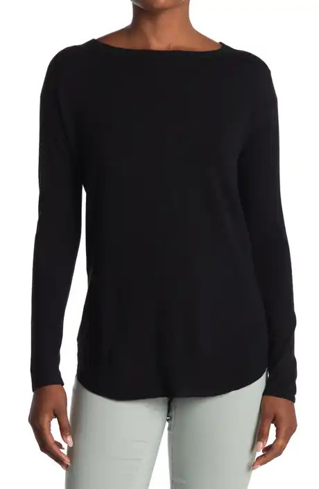 Crewneck Long Sleeve Pima Cotton T-Shirt | Nordstrom Rack