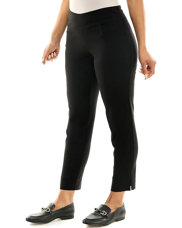 Zac & Rachel Women's Pull-on Ankle Length Pants Made with Millennium Fabric | Amazon (US)