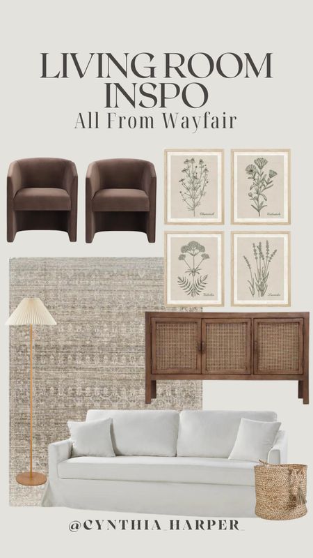 Living Room Inspo From Wayfair! 

Barrel Chairs, Affordable wall art, affordable furniture, room refresh, spring prints, wood credenza, affordable sofa, white sofa, printed rug


#LTKhome