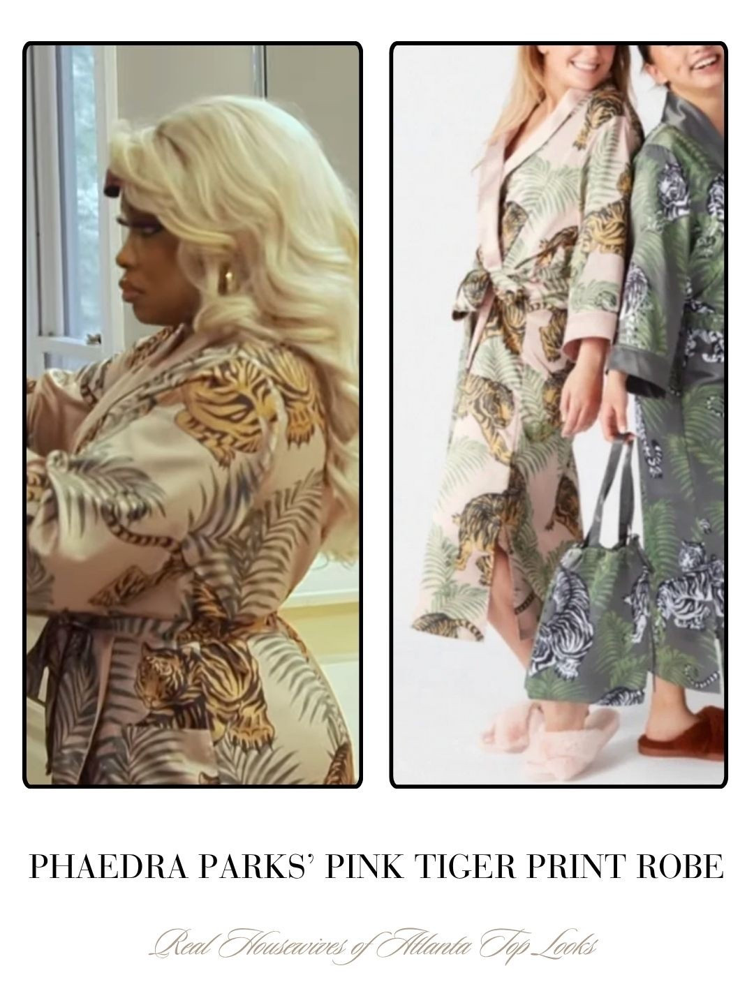 Phaedra Parks’ Pink Tiger Print Robe