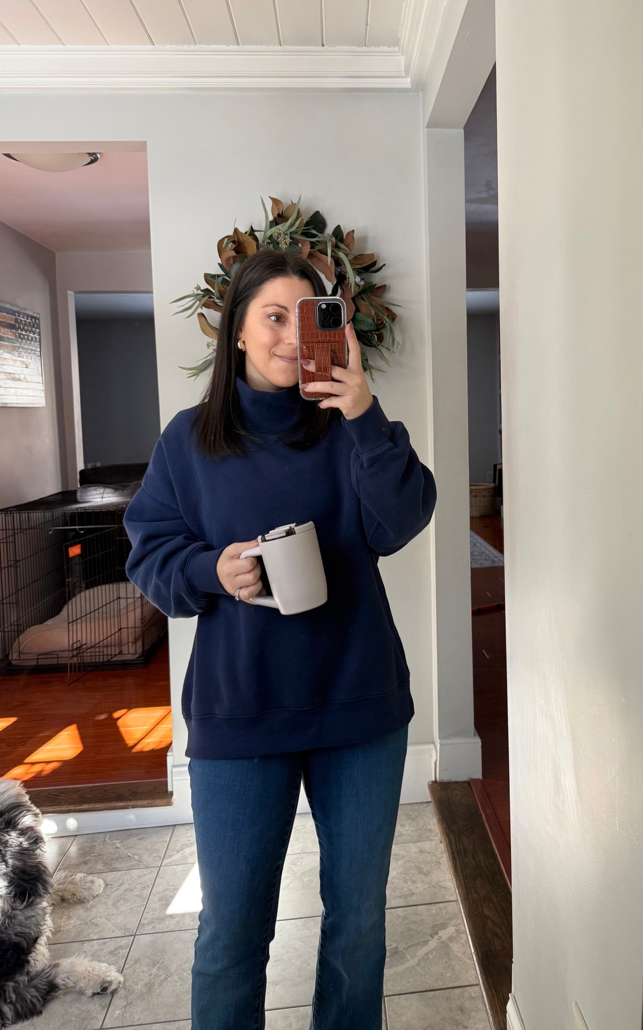Love these funnel neck sweatshirts! Wearing size xs.

Casual outfits, petite outfits, mom outfits, navy blue, winter outfits 

@abercrombie 

#LTKPetite #LTKootd #LTKSeasonal
