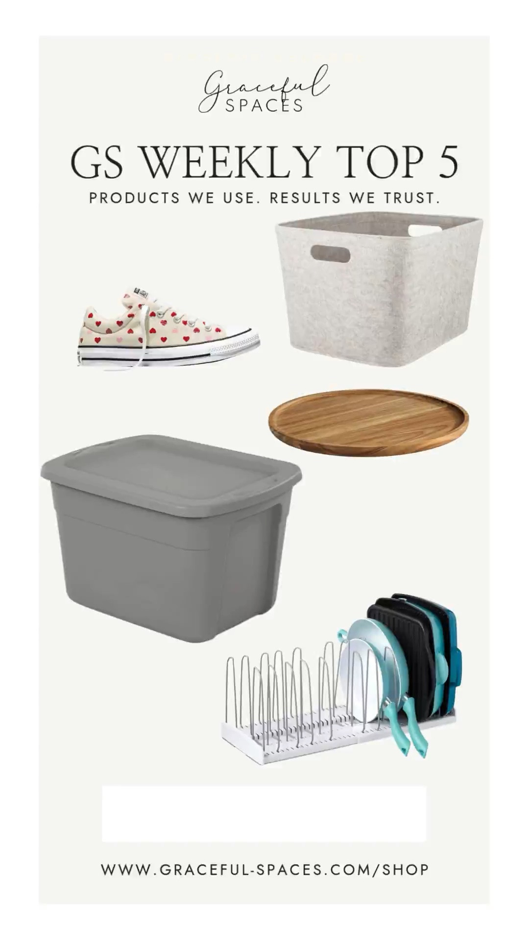 All time favorites and a sprinkle of Valentine’s Day in our Top 5 this week! Loving products from Target, Amazon, NEAT Method, and Converse 😍

#LTKValentine #LTKHome