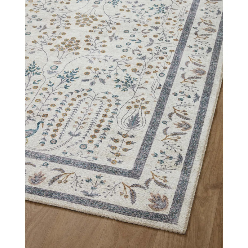 Rifle Paper Co. x Loloi Maison Wisteria Cream Rug | Wayfair North America
