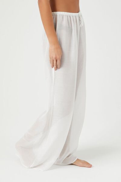 Wide-Leg Swim Cover-Up Pants | Forever 21