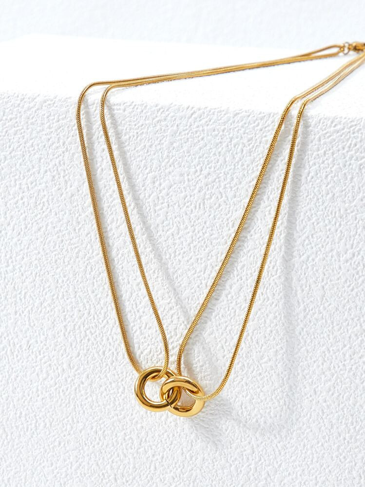 MOTF PREMIUM Colar Em Camadas Decoração Redonda | SHEIN