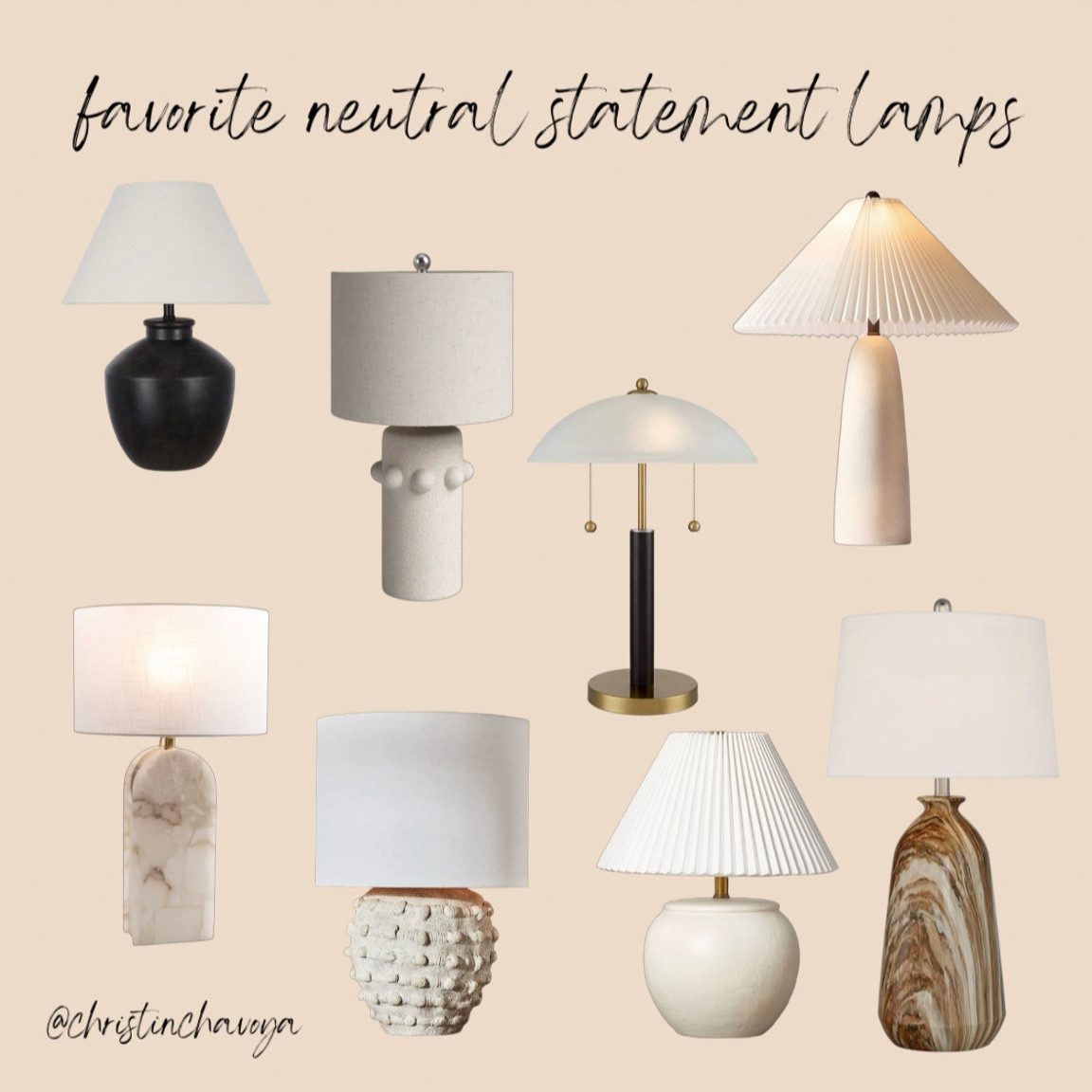 Current favorite neutral statement lamps!

Table lamp. Accent lamp. Target home. Lamps plus. Walmart home. Studio McGee. Magnolia home. West elm. TJ Maxx finds.

#LTKSaleAlert #LTKHome #LTKStyleTip