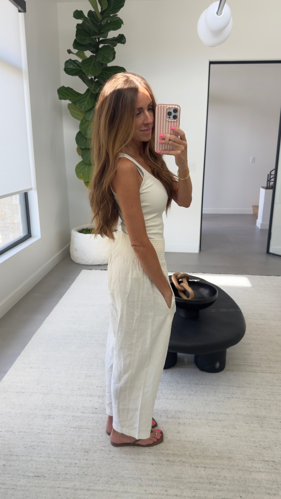 Favorite tank + linen pants for summer!