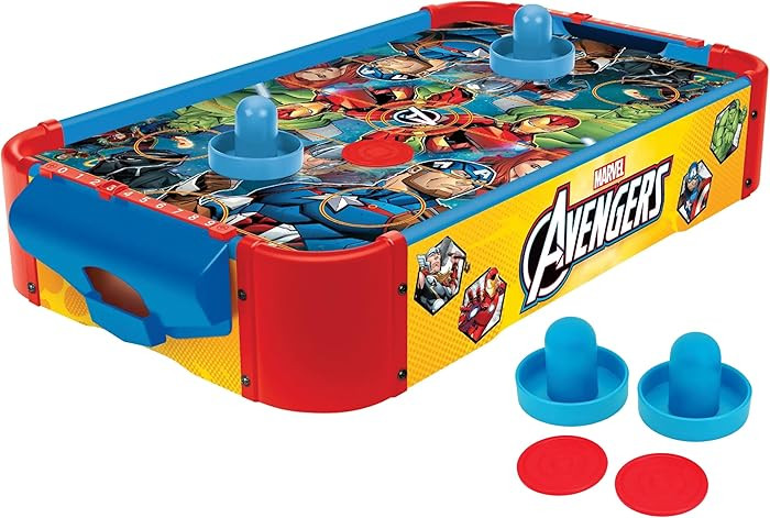World Tech Toys Marvel Avengers Air Hockey Table for Kids - Wooden Tabletop Game with Puck, Pushe... | Amazon (US)