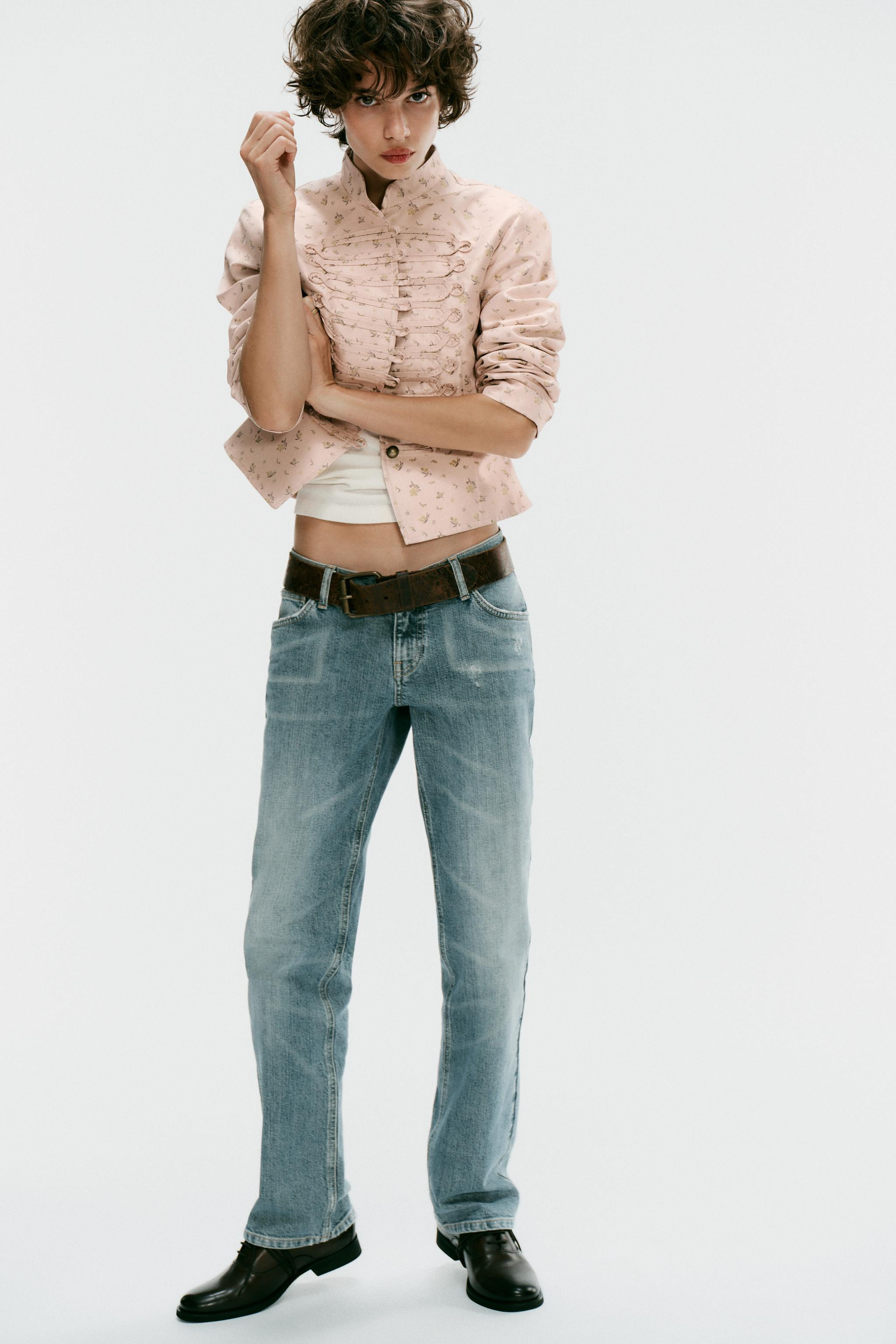 LINEN BLAZER WITH ROLLED SLEEVES | Zara US