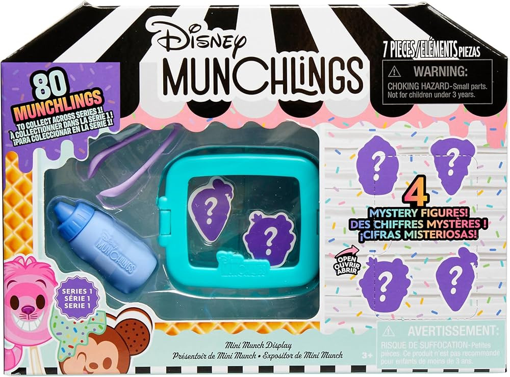 Just Play Disney Munchlings Mini Munch Displays, 7-Piece Color Change Figure Set, Blind Box, Kids... | Amazon (US)