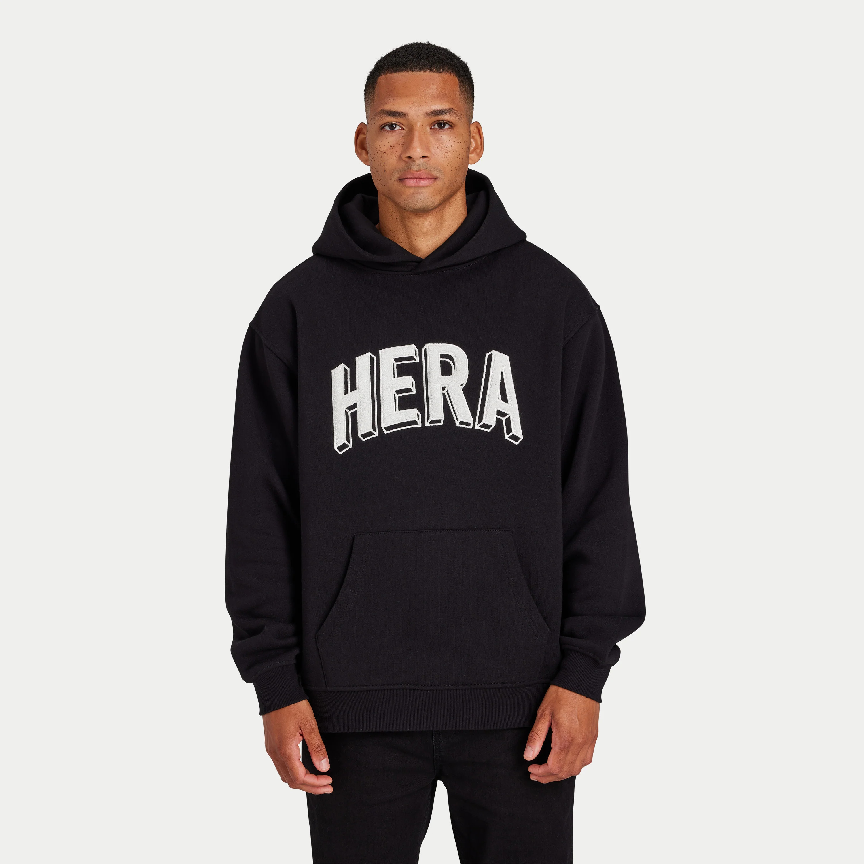 Mens 365 Oversized Hoodie - Black | HERA Clothing | HERA Clothing