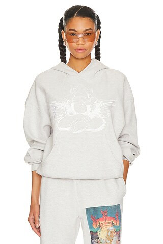 Boys Lie Hatchet Cemetery Interlock Hoodie in Grey from Revolve.com | Revolve Clothing (Global)
