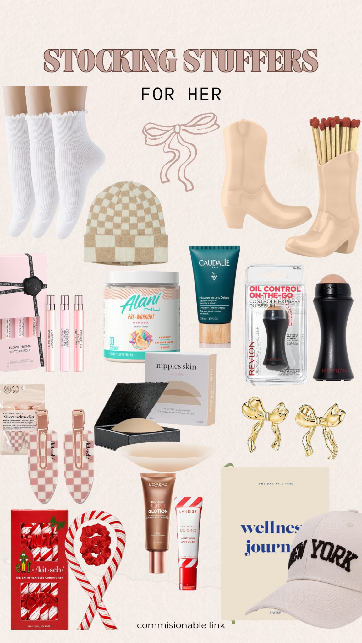 Stocking stuffers for her! 

	•	Stocking stuffer ideas for her
	•	Best stocking stuffers for women
	•	Unique stocking stuffers for her
	•	Personalized stocking stuffers for her
	•	Small gifts for her stocking
	•	Affordable stocking stuffers for her
	•	Fun stocking stuffers for women
	•	Practical stocking stuffers for her
	•	Cute stocking stuffers for her
	•	Stocking stuffers for girlfriend
	•	Stocking stuffer gifts for wife
	•	Stocking stuffers for mom
	•	Luxury stocking stuffers for her
	•	Beauty stocking stuffers for her
	•	Skincare stocking stuffers for her
	•	Jewelry stocking stuffers for women
	•	Tech stocking stuffers for her
	•	Cozy stocking stuffers for her
	•	Eco-friendly stocking stuffers for her
	•	Holiday-themed stocking stuffers for her
	•	Foodie stocking stuffers for her
	•	DIY stocking stuffers for her
	•	Stocking stuffer gift sets for her
	•	Fun novelty stocking stuffers for her
	•	Sweet stocking stuffers for women
	•	Personalized stocking stuffers for mom

#LTKGiftGuide #LTKSeasonal #LTKHoliday