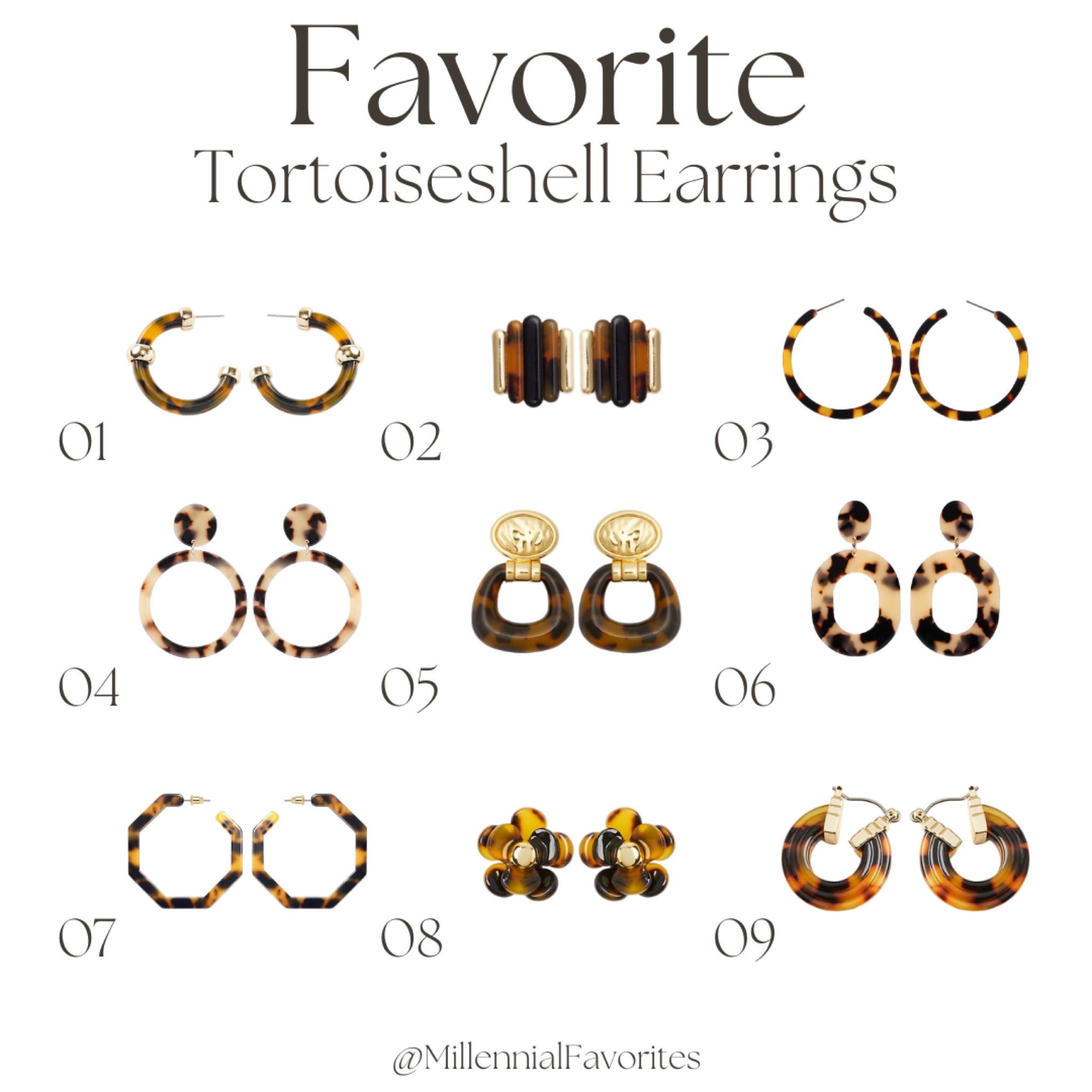 These are a few of my favorite tortoiseshell earrings! Which are you wearing to add some class to your next outfit?

#LTKstyletip #LTKfindsunder50 #LTKfindsunder100