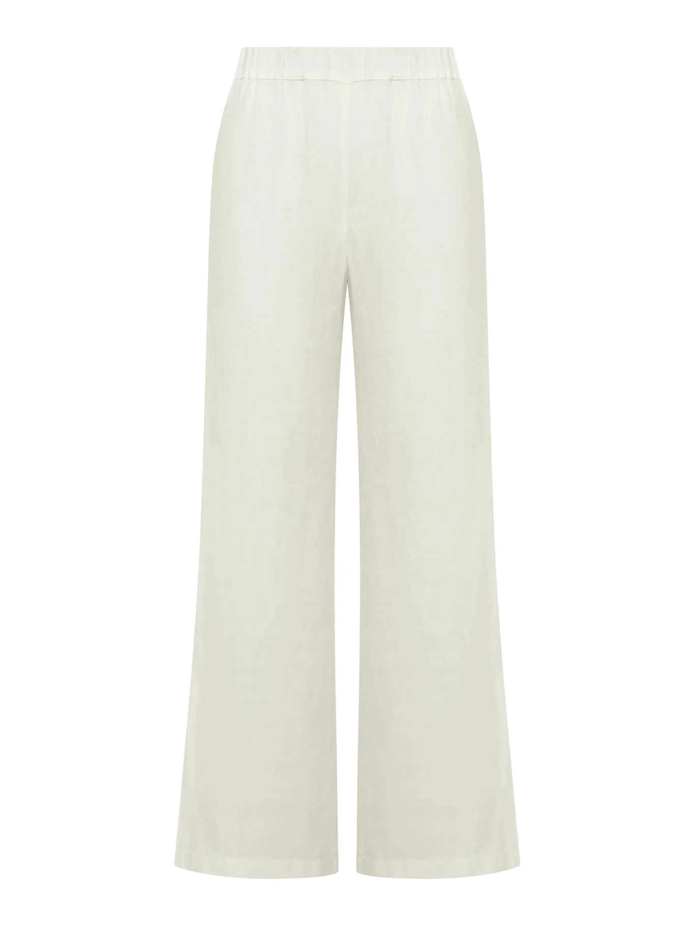 WIDE LEG LINEN TROUSERS - 120% Lino - Woman | Suitnegozi INT