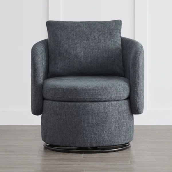 Layyinah Upholstered Swivel Barrel Chair | Wayfair North America