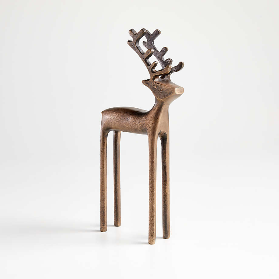 10.25" Zinc Reindeer + Reviews | Crate and Barrel | Crate & Barrel