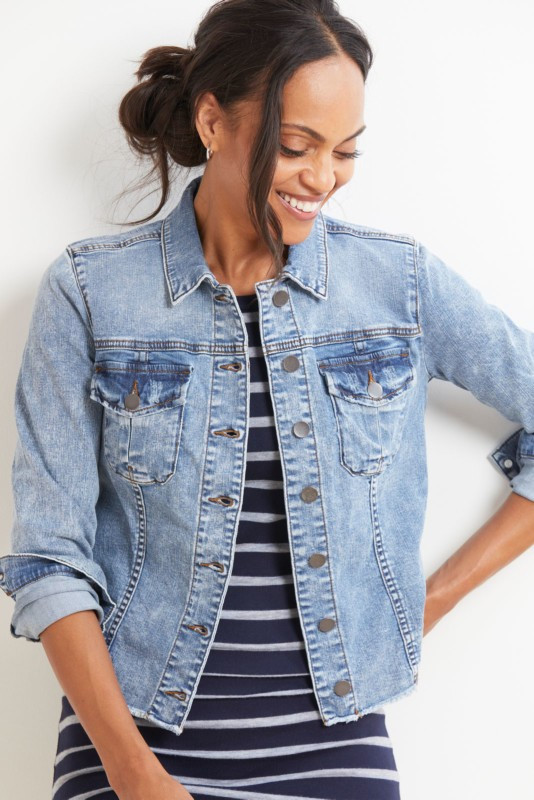 KUT FROM THE KLOTH Kara Denim Jacket | EVEREVE | Evereve
